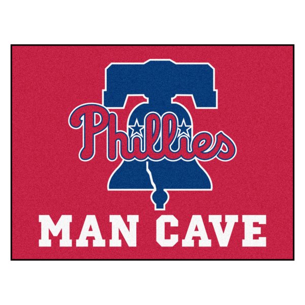 FanMats® - Philadelphia Phillies 33.75" x 42.5" Nylon Face Man Cave All-Star Floor Mat