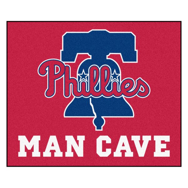 FanMats® - Philadelphia Phillies 59.5" x 71" Nylon Face Man Cave Tailgater Mat