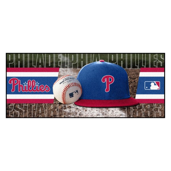 FanMats® - Philadelphia Phillies 30" x 72" Nylon Face Baseball Runner Mat