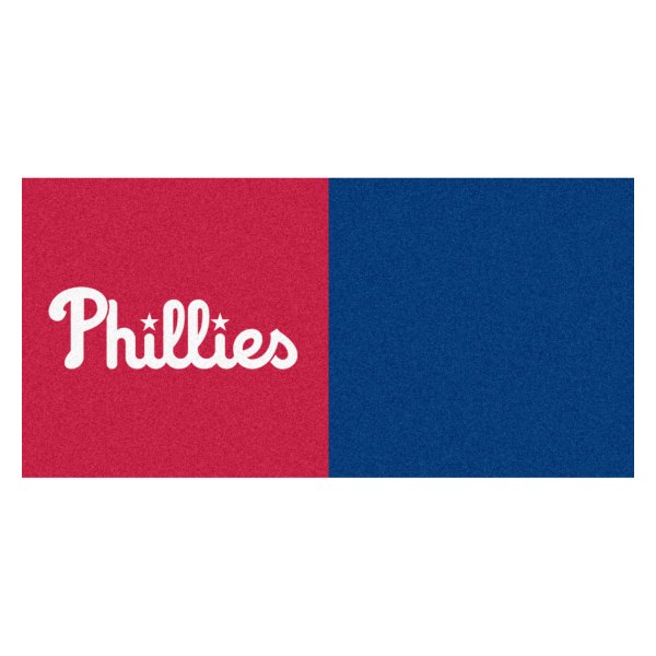 FanMats® - Philadelphia Phillies 18" x 18" Nylon Face Team Carpet Tiles