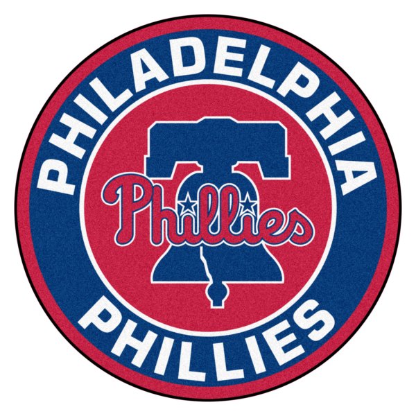 FanMats® - Philadelphia Phillies 27" Dia Nylon Face Roundel Floor Mat