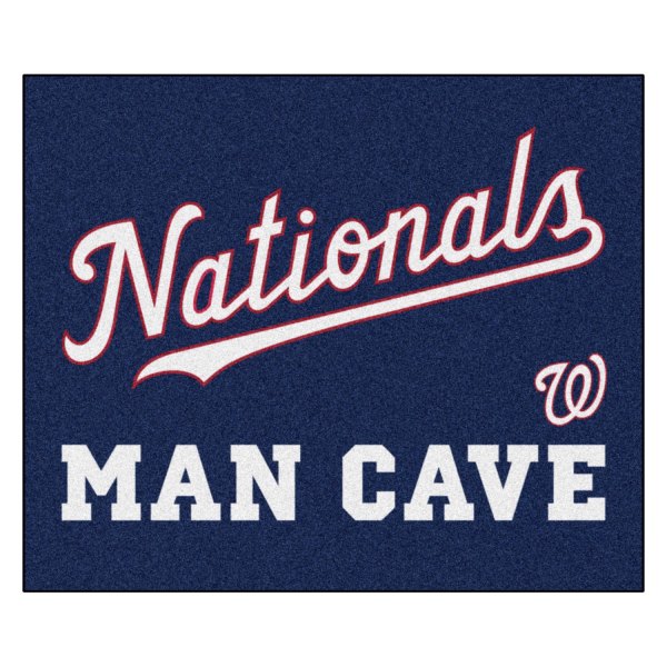 FanMats® - Washington Nationals 59.5" x 71" Nylon Face Man Cave Tailgater Mat