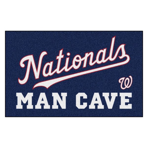 FanMats® - Washington Nationals 60" x 96" Nylon Face Man Cave Ulti-Mat