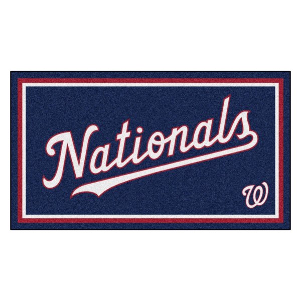 FanMats® - Washington Nationals 36" x 60" Nylon Face Plush Floor Rug