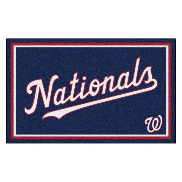 FanMats® - Washington Nationals 48" x 72" Nylon Face Plush Floor Rug