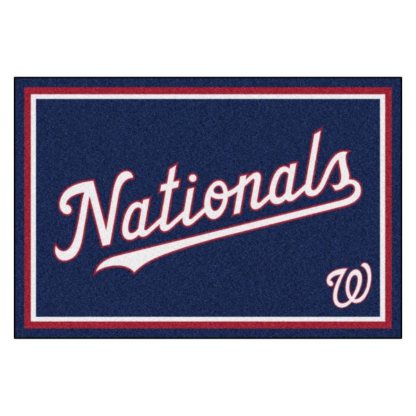 FanMats® - Washington Nationals 60" x 96" Nylon Face Plush Floor Rug