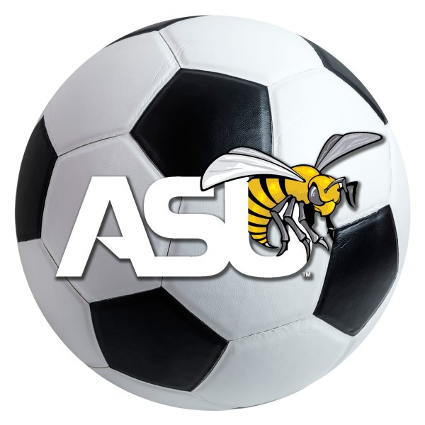 FanMats® - Alabama State University 27" Dia Nylon Face Soccer Ball Floor Mat with "ASU Hornet" Logo