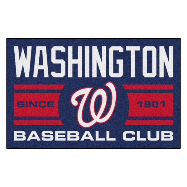 FanMats® - Washington Nationals 19" x 30" Nylon Face Starter Mat with "W" Logo
