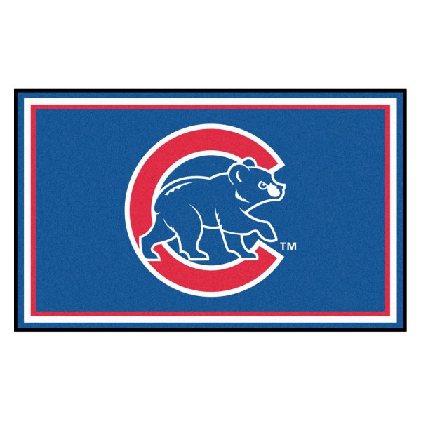 FanMats® - Chicago Cubs 48" x 72" Nylon Face Plush Floor Rug