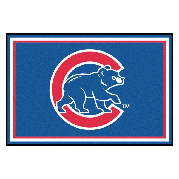 FanMats® - Chicago Cubs 60" x 96" Nylon Face Plush Floor Rug