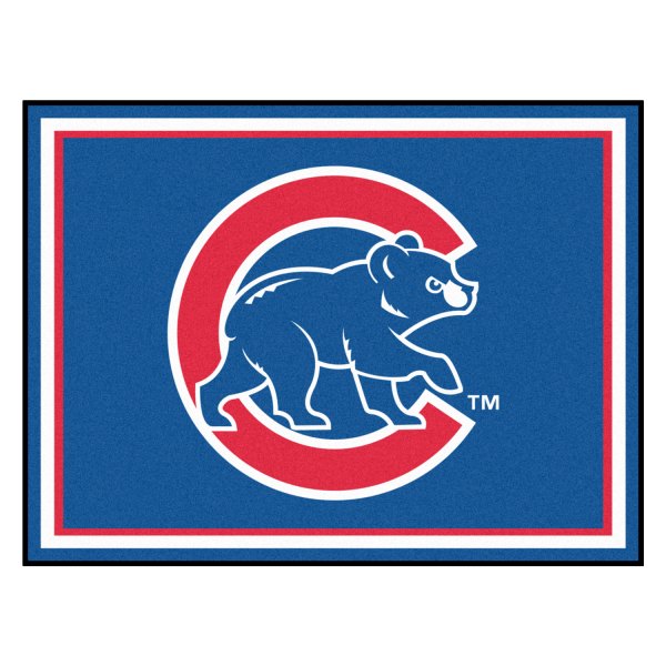 FanMats® - Chicago Cubs 96" x 120" Nylon Face Plush Floor Rug