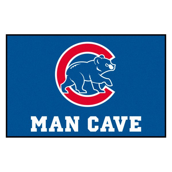 FanMats® - Chicago Cubs 19" x 30" Nylon Face Man Cave Starter Mat