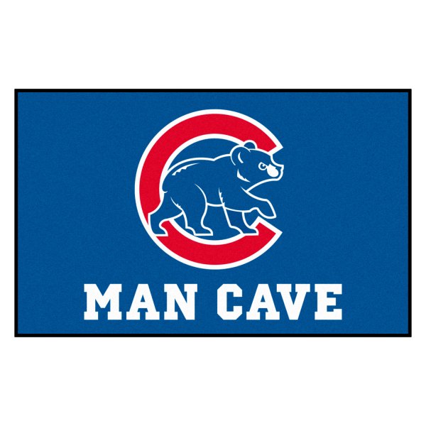 FanMats® - Chicago Cubs 60" x 96" Nylon Face Man Cave Ulti-Mat