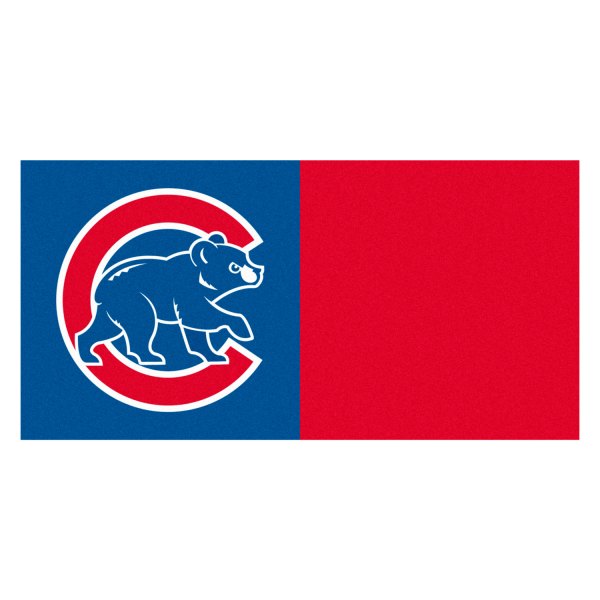 FanMats® - Chicago Cubs 18" x 18" Nylon Face Team Carpet Tiles