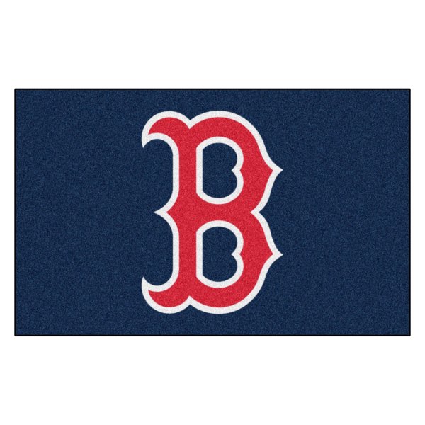 FanMats® - Boston Red Sox 60" x 96" Nylon Face Ulti-Mat with "B" Logo