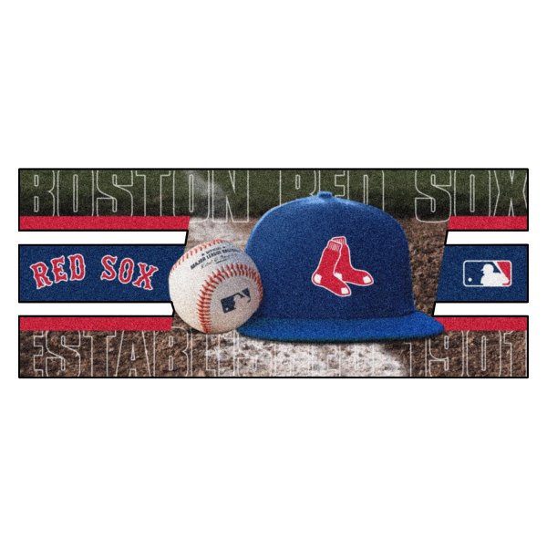 FanMats® - Boston Red Sox 30" x 72" Nylon Face Baseball Runner Mat