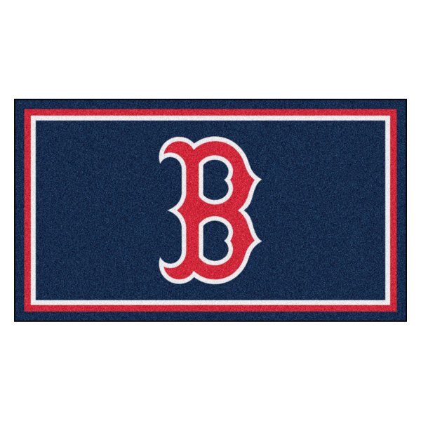 FanMats® - Boston Red Sox 48" x 72" Nylon Face Plush Floor Rug with "B" Logo