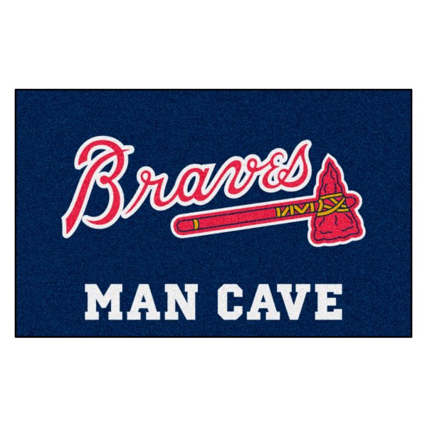 FanMats® - Atlanta Braves 60" x 96" Nylon Face Man Cave Ulti-Mat