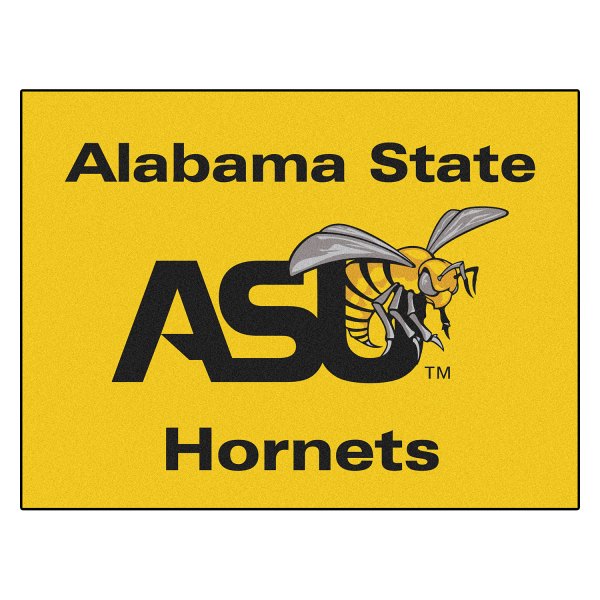 FanMats® - Alabama State University 33.75" x 42.5" Nylon Face All-Star Floor Mat with "ASU Hornet" Logo