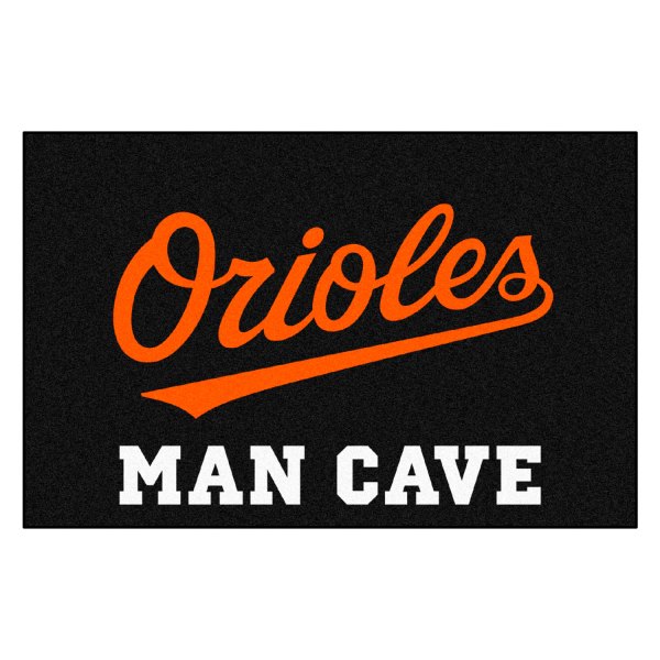 FanMats® - Baltimore Orioles 19" x 30" Nylon Face Man Cave Starter Mat