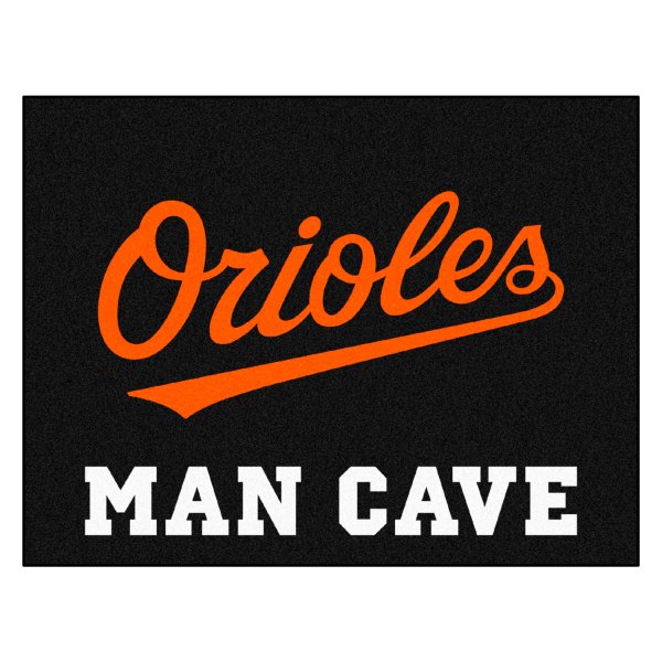 FanMats® - Baltimore Orioles 33.75" x 42.5" Nylon Face Man Cave All-Star Floor Mat