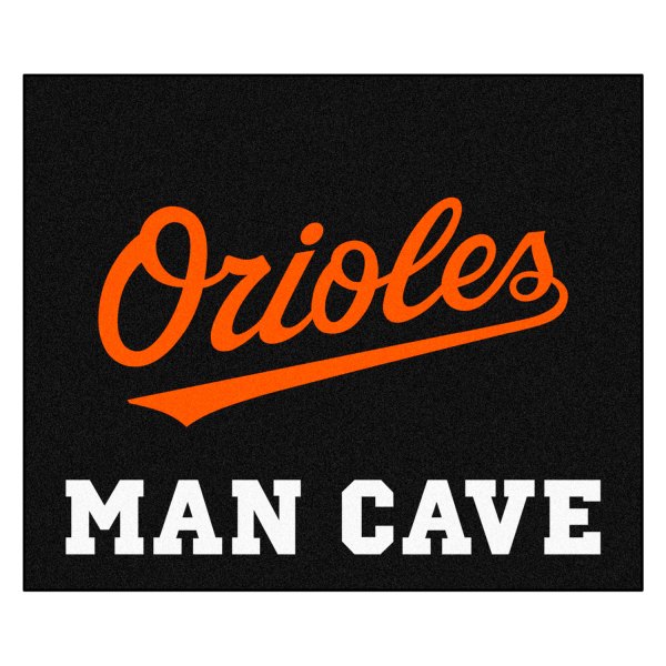 FanMats® - Baltimore Orioles 59.5" x 71" Nylon Face Man Cave Tailgater Mat