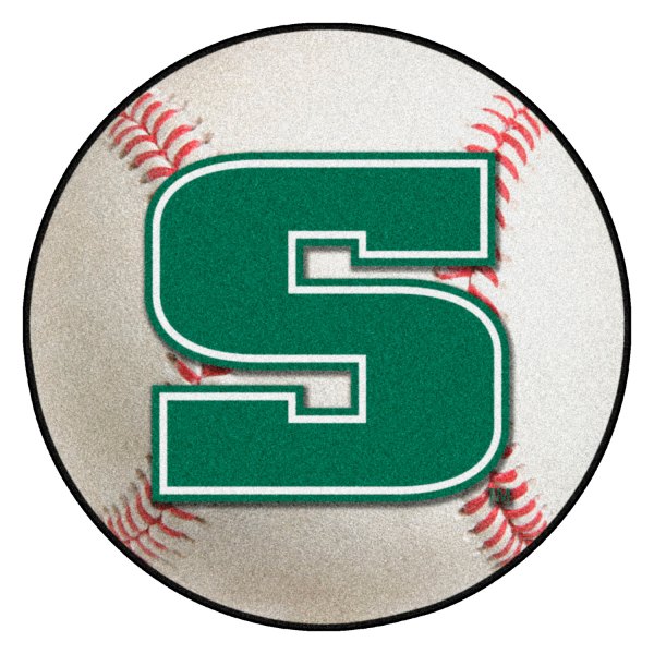 FanMats® - Slippery Rock University 27" Dia Nylon Face Baseball Ball Floor Mat with "S" Logo