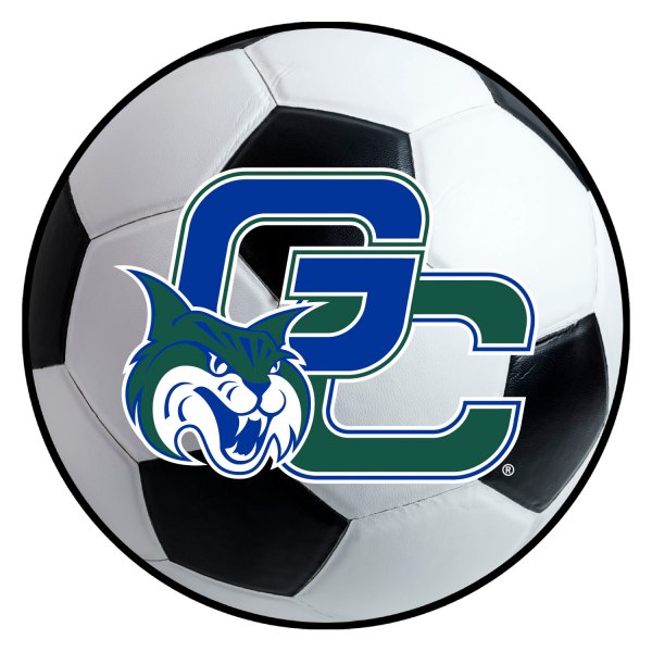 FanMats® - Georgia College 27" Dia Nylon Face Soccer Ball Floor Mat with "Bobcat" Logo