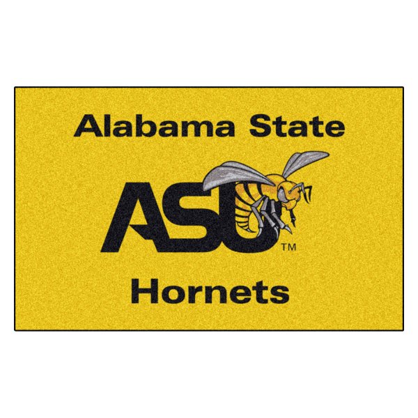 FanMats® - Alabama State University 60" x 96" Nylon Face Ulti-Mat with "ASU Hornet" Logo