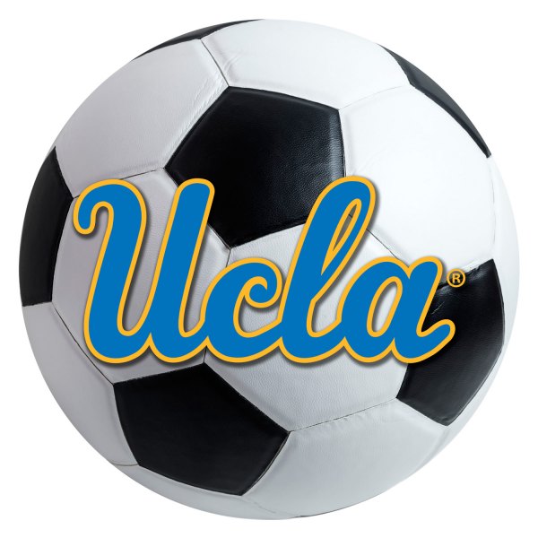 FanMats® - University of California (Los Angeles) 27" Dia Nylon Face Soccer Ball Floor Mat with "script UCLA" Logo