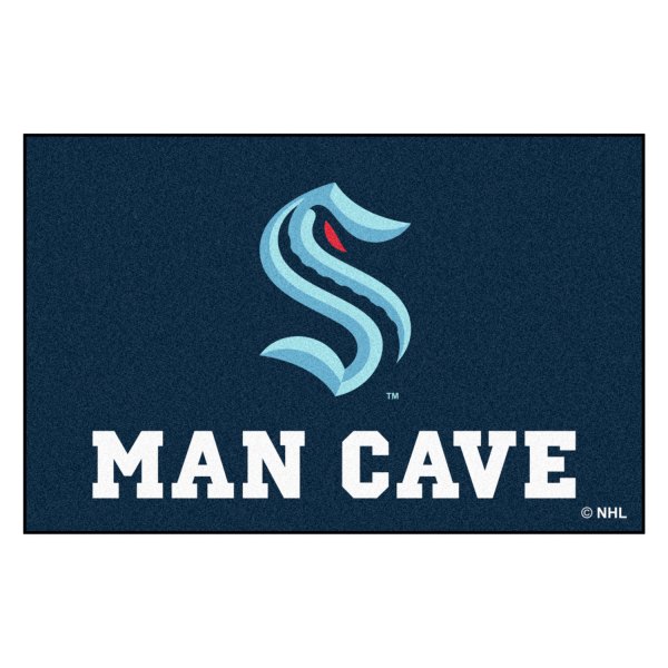 FanMats® - Seattle Kraken 19" x 30" Nylon Face Man Cave Starter Mat