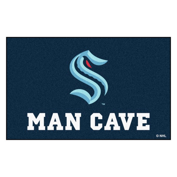 FanMats® - Seattle Kraken 60" x 96" Nylon Face Man Cave Ulti-Mat