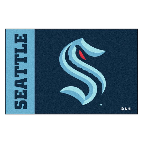 FanMats® - Seattle Kraken 19" x 30" Nylon Face Starter Mat with "Seattle" Logo