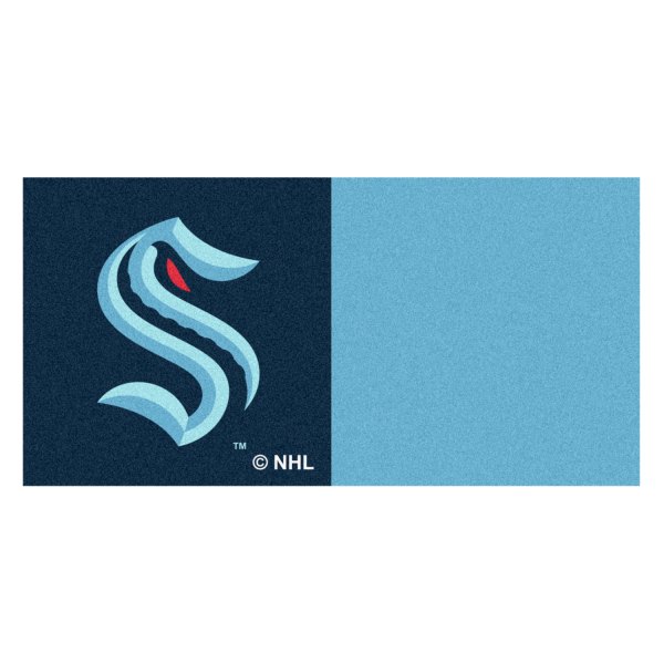 FanMats® - Seattle Kraken 18" x 18" Nylon Face Team Carpet Tiles