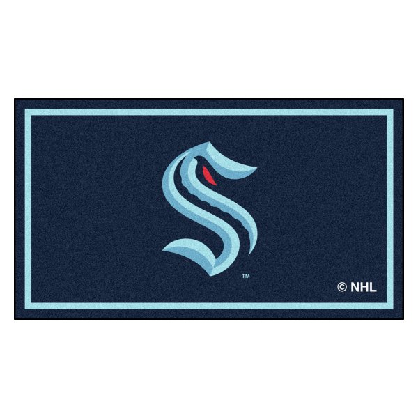 FanMats® - Seattle Kraken 36" x 60" Nylon Face Plush Floor Rug