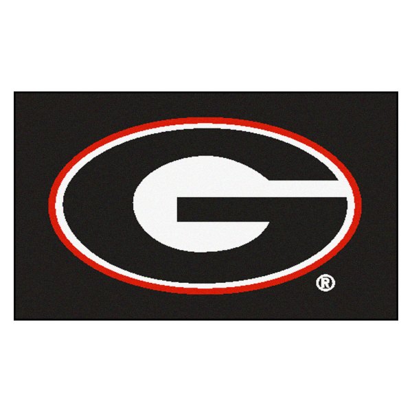 FanMats® - University of Georgia 19" x 30" Nylon Face Starter Mat with "Black G" Logo