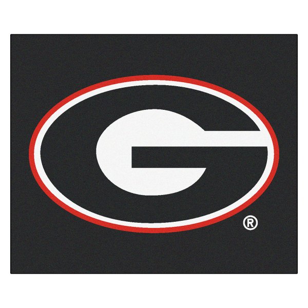 FanMats® - University of Georgia 59.5" x 71" Black Nylon Face Tailgater Mat with "G" Logo