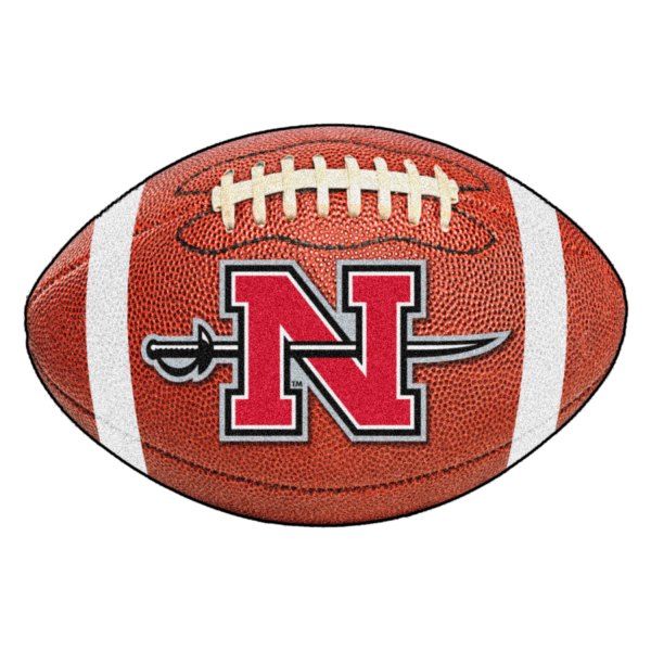 FanMats® - Nicholls State University 20.5" x 32.5" Nylon Face Football Ball Floor Mat with "N" Logo