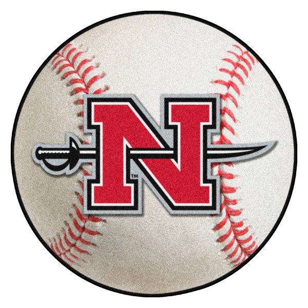 FanMats® - Nicholls State University 27" Dia Nylon Face Baseball Ball Floor Mat with "N" Logo
