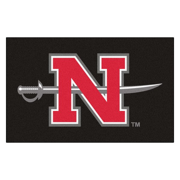 FanMats® - Nicholls State University 60" x 96" Nylon Face Ulti-Mat with "N" Logo