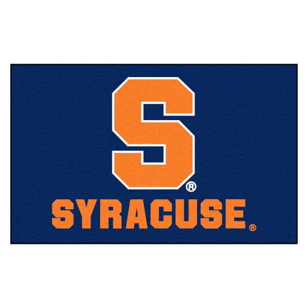 FanMats® - Syracuse University 60" x 96" Blue Nylon Face Ulti-Mat with "Block S" Logo