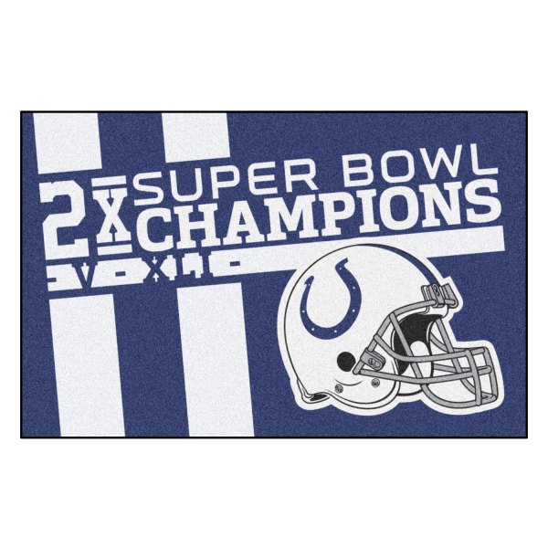 FanMats® - "Dynasty" Indianapolis Colts 19" x 30" Nylon Face All-Star Starter Mat