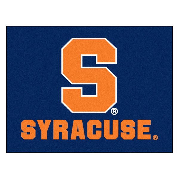 FanMats® - Syracuse University 33.75" x 42.5" Nylon Face All-Star Floor Mat with "S" Logo & "Syracuse" Wordmark