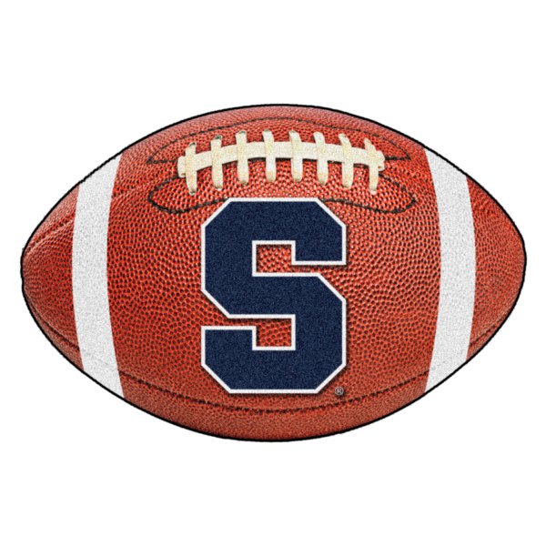 FanMats® - Syracuse University 20.5" x 32.5" Nylon Face Football Ball Floor Mat with "Block S" Logo