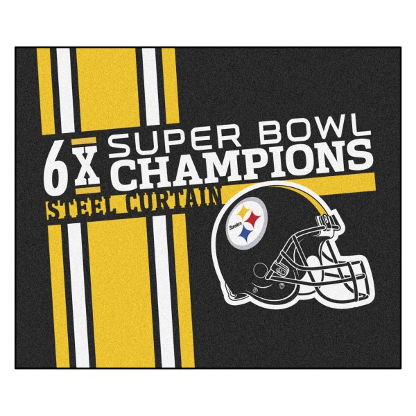 FanMats® - "Dynasty" Pittsburg Steelers 59.5" x 71" Nylon Face Tailgater Mat