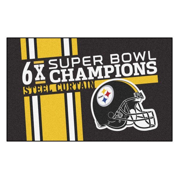 FanMats® - "Dynasty" Pittsburg Steelers 60" x 96" Nylon Face Ulti-Mat