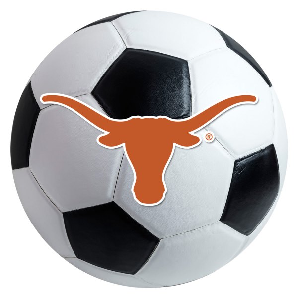 FanMats® - University of Texas 27" Dia Nylon Face Soccer Ball Floor Mat with "Longhorn" Logo