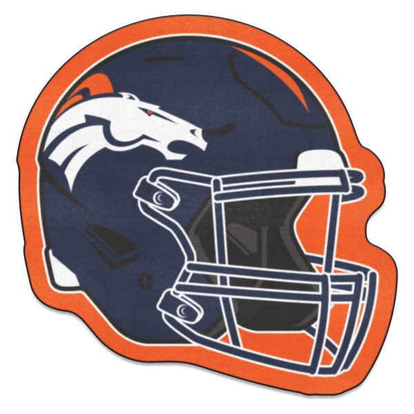FanMats® - Denver Broncos 36" x 20.3" Nylon Face Helmet Mascot Mat