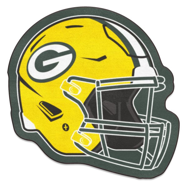 FanMats® - Green Bay Packers 36" x 23.6" Nylon Face Helmet Mascot Mat