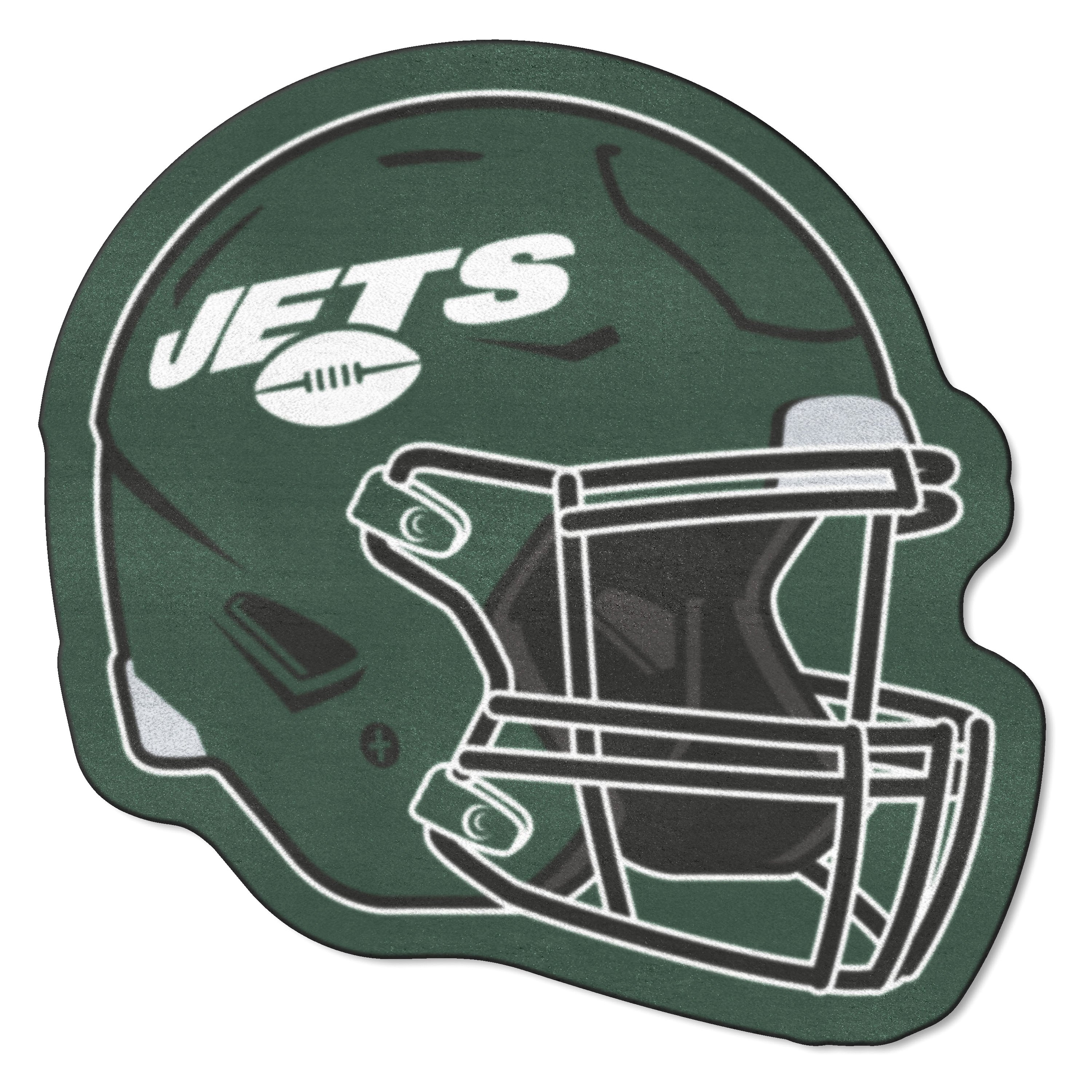 FanMats® 31750 - New York Jets 36 x 22.6 Nylon Face Helmet Mascot Mat 